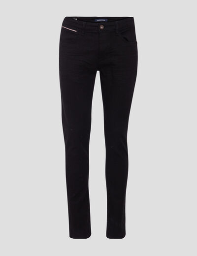 Jeans slim denim noir homme