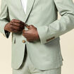 Veste blazer cintré vert olive homme