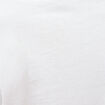 T-shirt droit col rond manches courtes blanc femme
