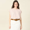 T-shirt manches courtes multicolore femme