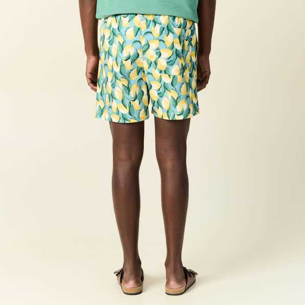 Short de bain bleu gris homme