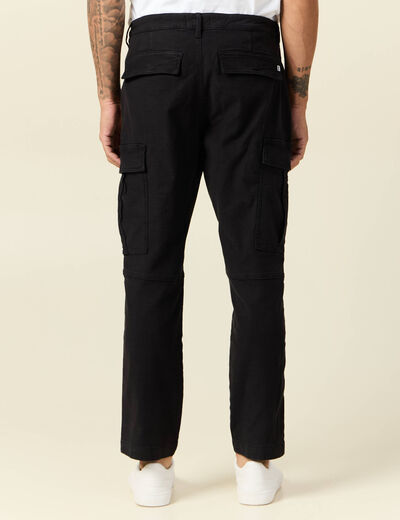 Pantalon cargo noir homme