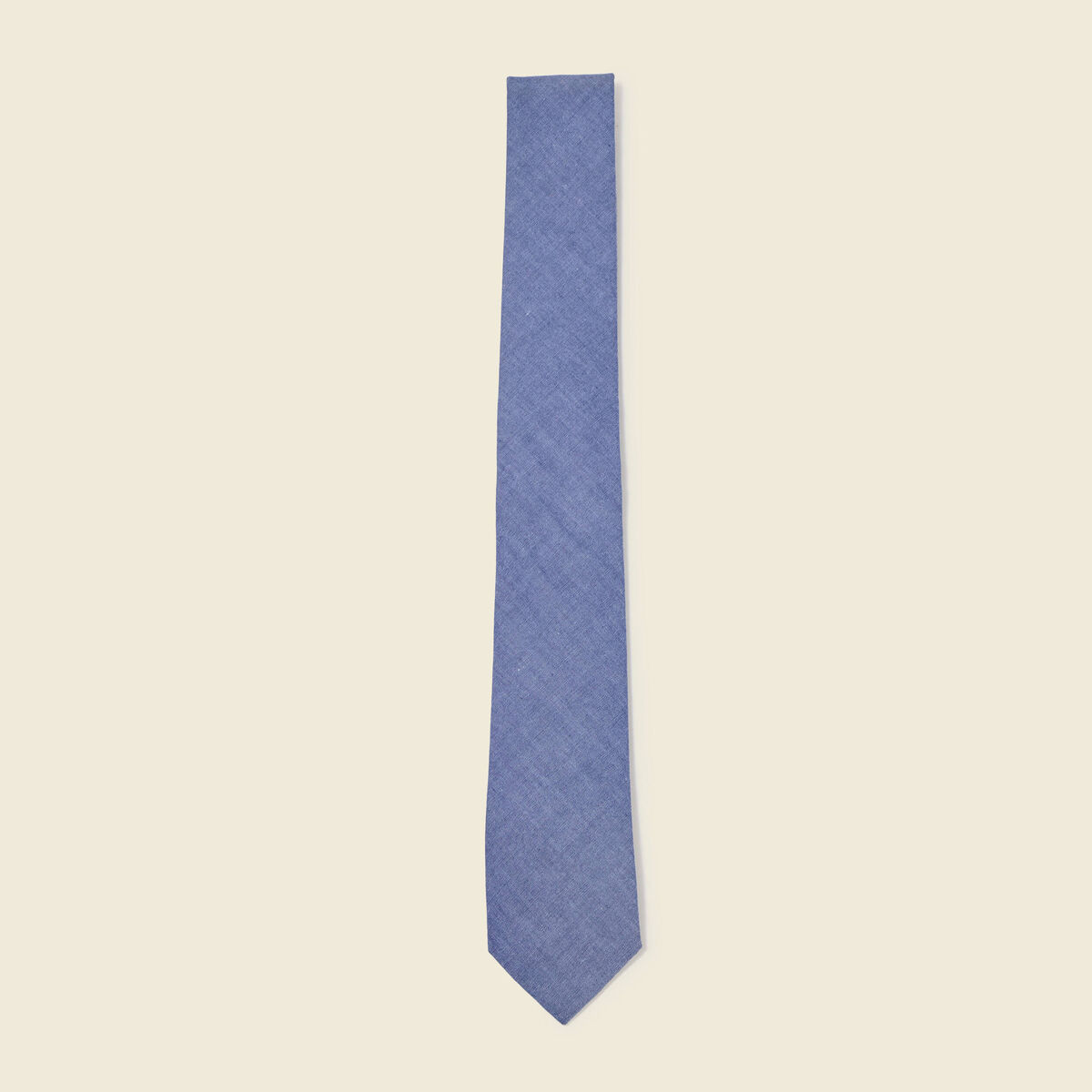 Cravate en coton bleu gris homme