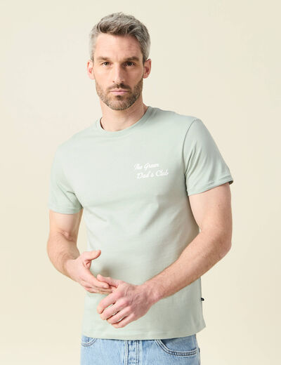 T-shirt manches courtes vert clair homme