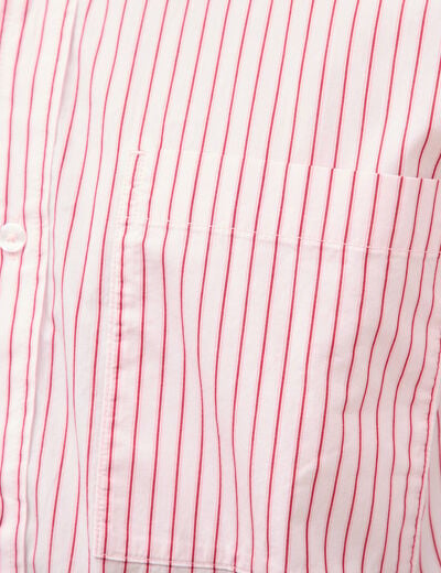 Chemise boyfriend en coton rose homme