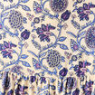 Jupe fluide doubl&eacute;e bleu femme