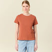 T-shirt manches courtes orange femme
