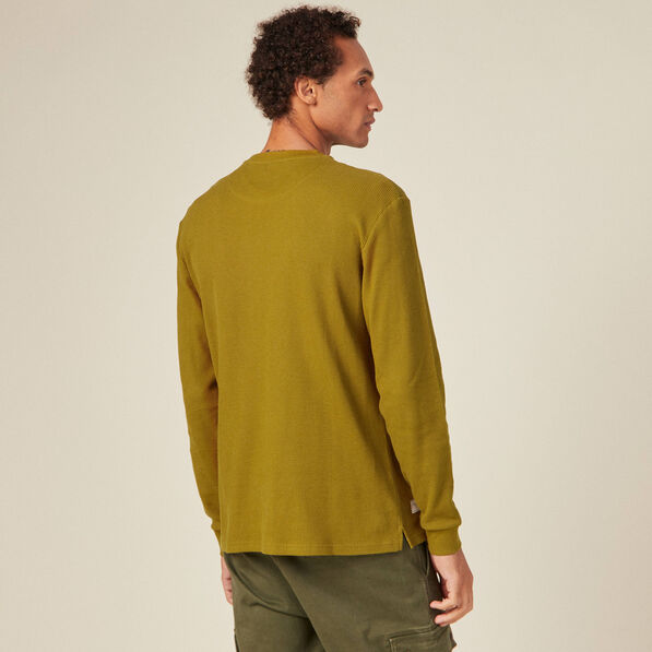T-shirt manches longues vert olive homme