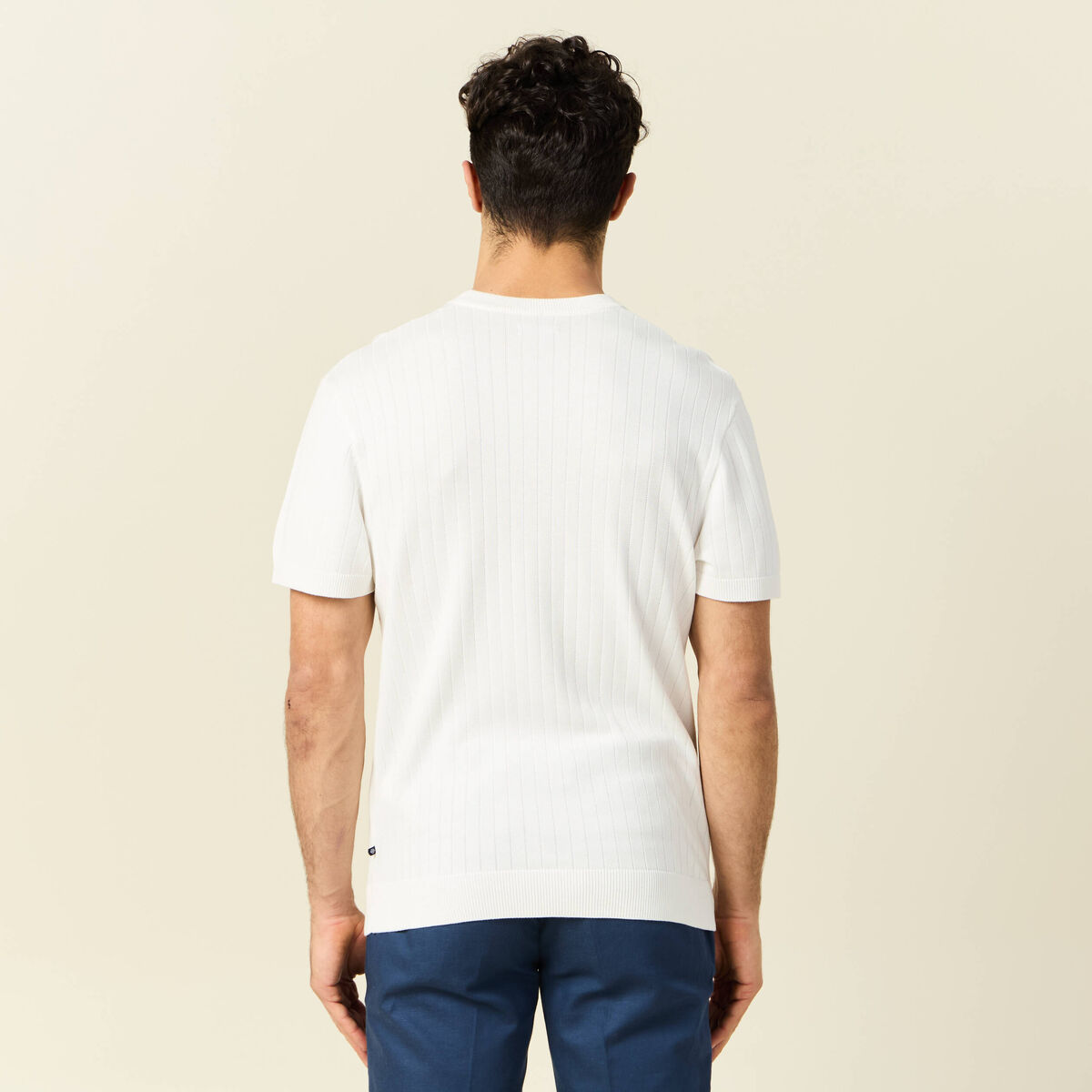 T-shirt manches courtes blanc homme