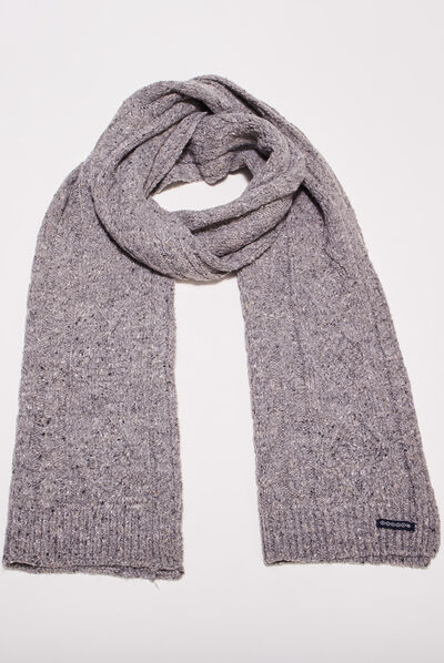 Écharpe gris homme