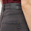 Jeans barrel taille haute 7/8&egrave;me denim gris femme