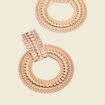 Boucles d'oreilles pendantes couleur or femme