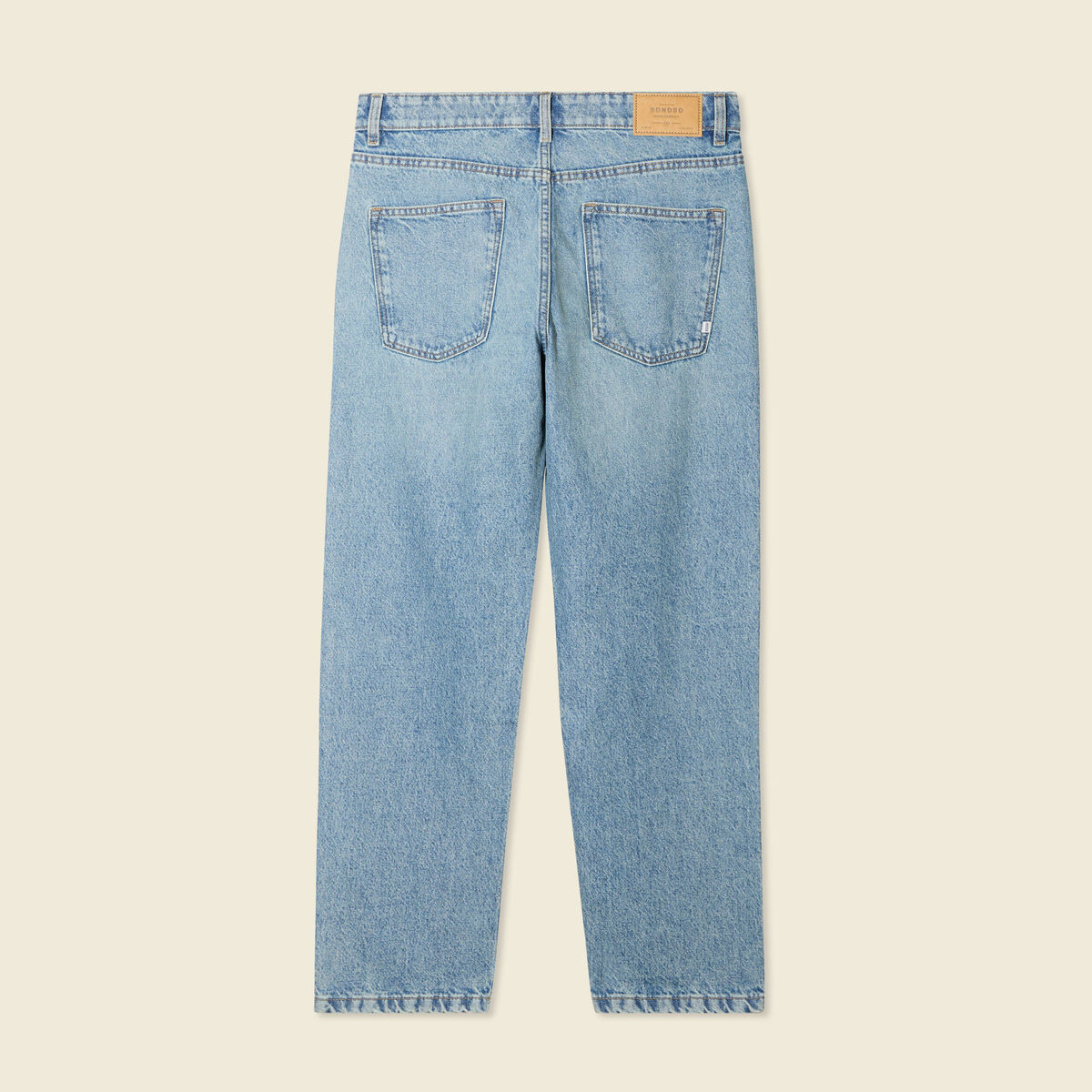 Jeans large relaxed denim dirty homme