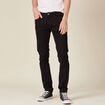 Jeans slim stretch longueur 34 denim noir homme