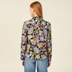 Chemise manches longues multicolore femme
