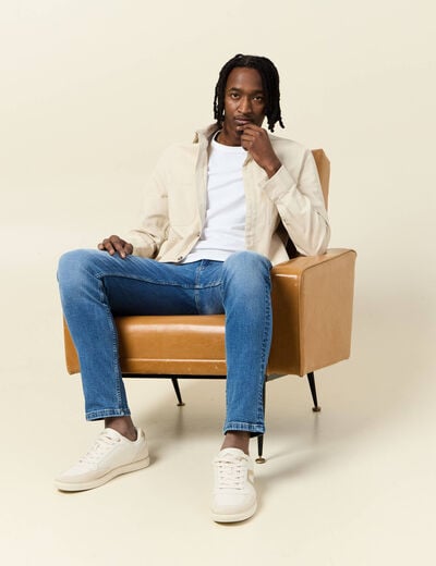 Jeans slim éco-responsable denim stone homme