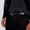 Ceinture en cuir noir homme