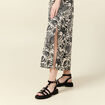 Jupe fluide taille standard blanc femme