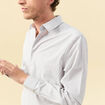 Chemise manches longues gris fonc&eacute; homme