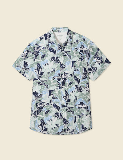 Chemise manches courtes multicolore homme