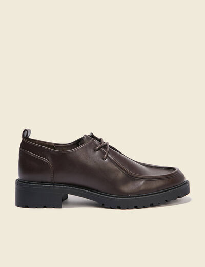 Derbies marron foncé femme