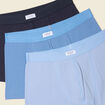 Lot 3 boxers bleu marine homme