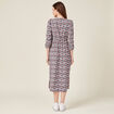 Robe longue éco-responsable bleu marine femme