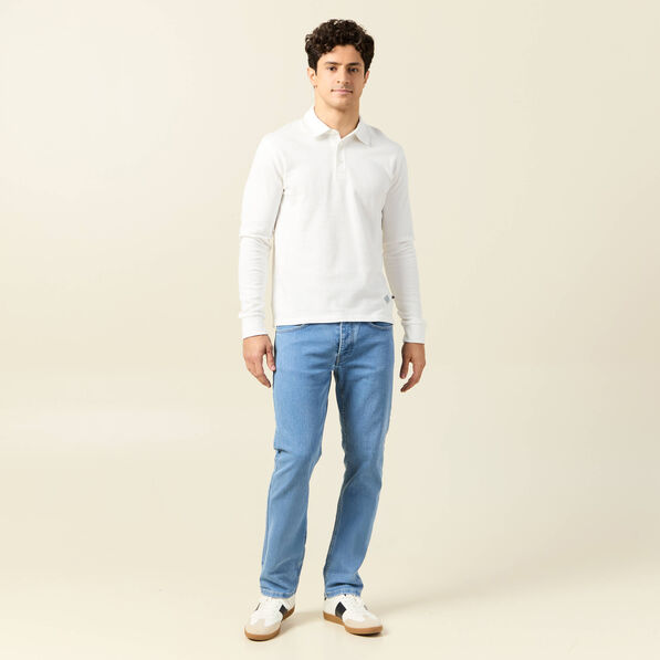 polo manches longues ecru homme Polo manches longues ecru homme
