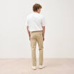 Pantalon chino slim beige homme