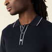 Polo manches courtes bleu marine homme