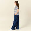 Polo manches courtes ecru femme