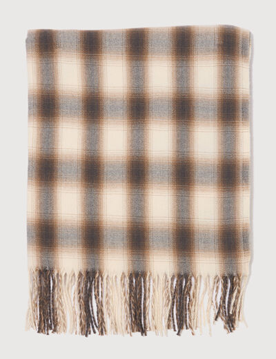 Plaid ecru homme