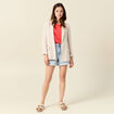 Débardeur sans manches rouge corail femme