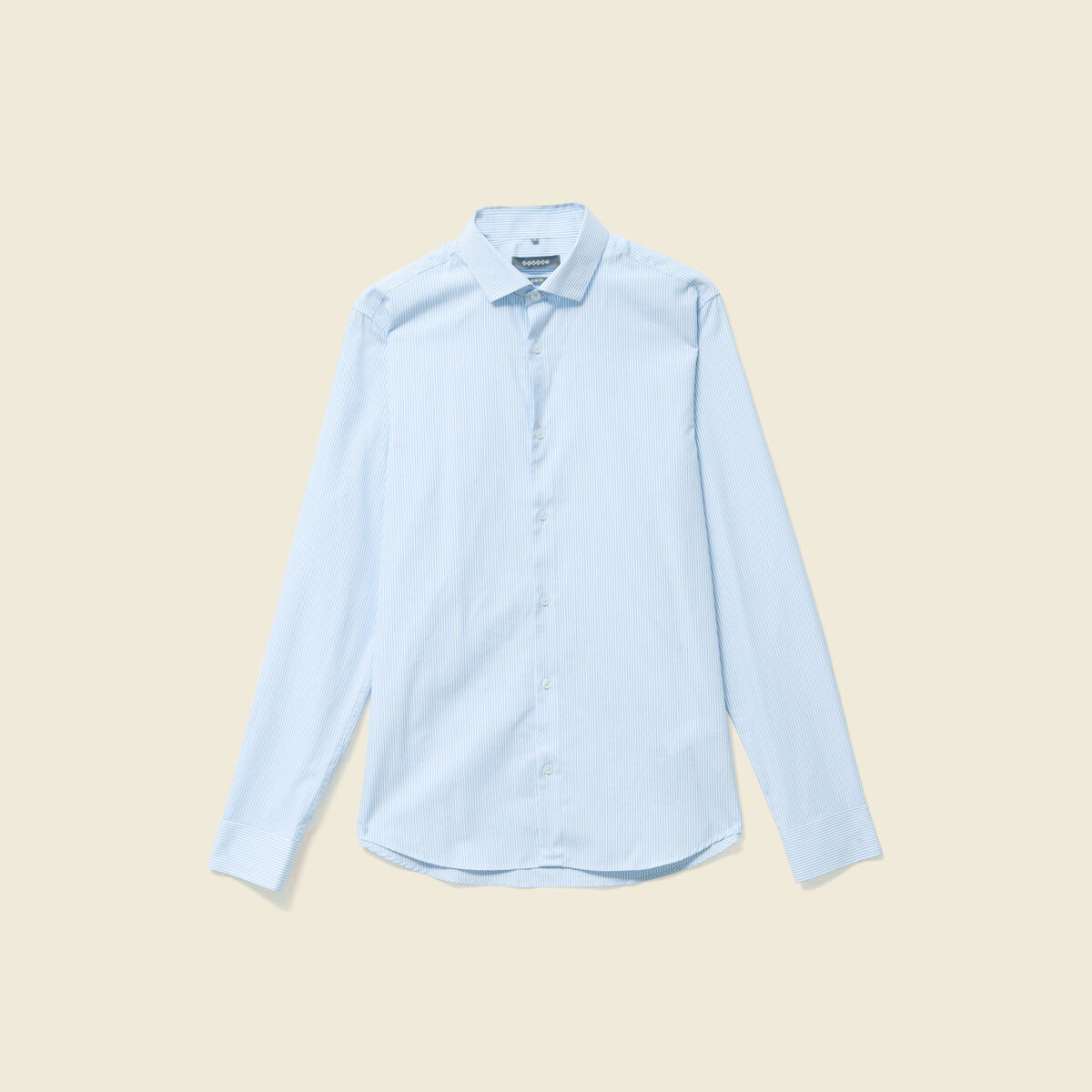 Chemise manches longues bleu ciel homme