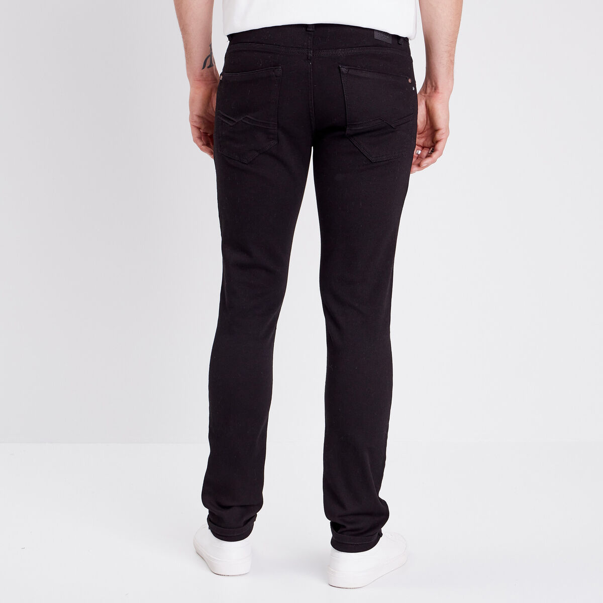 Jeans slim denim noir homme