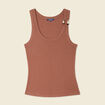 Débardeur sans manches marron foncé femme
