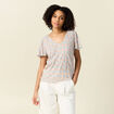 T-shirt manches courtes blanc femme