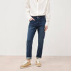 Jeans girlfriend taille haute denim dirty femme