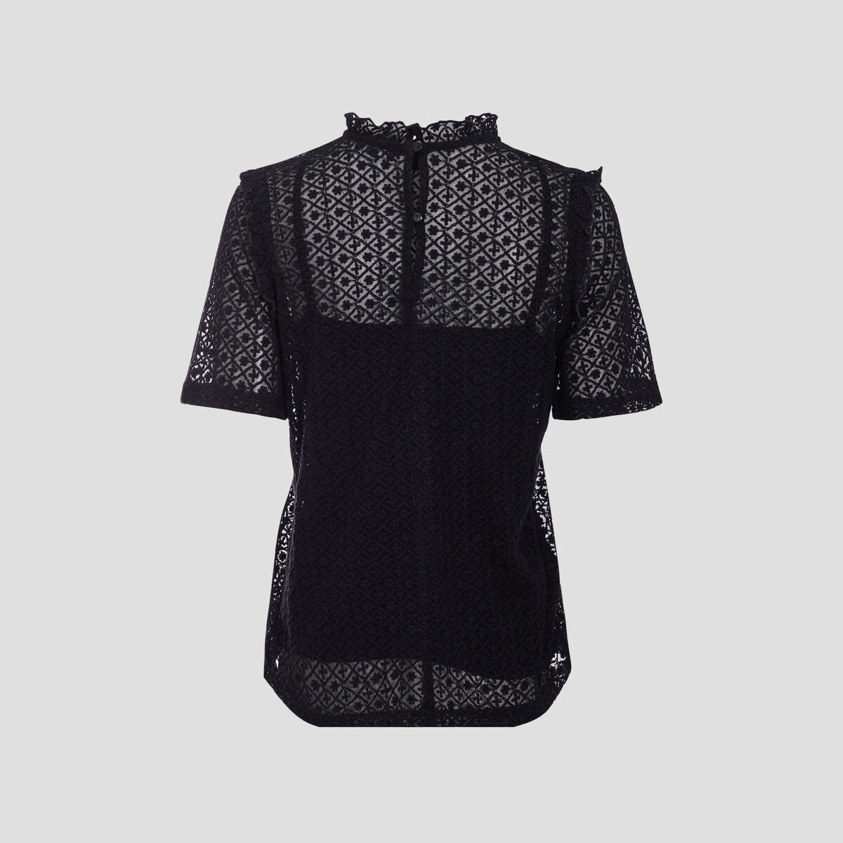 T-shirt manches courtes noir femme