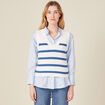 Pull éco-responsable ecru femme