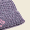 Bonnet tricoté fabriqué en France gris foncé femme