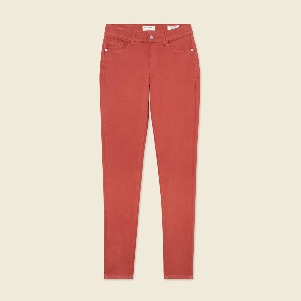Pantalon Audrey - skinny push up orange foncé femme