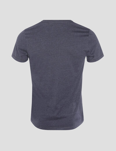 T-shirt manches courtes homme bleu foncé homme