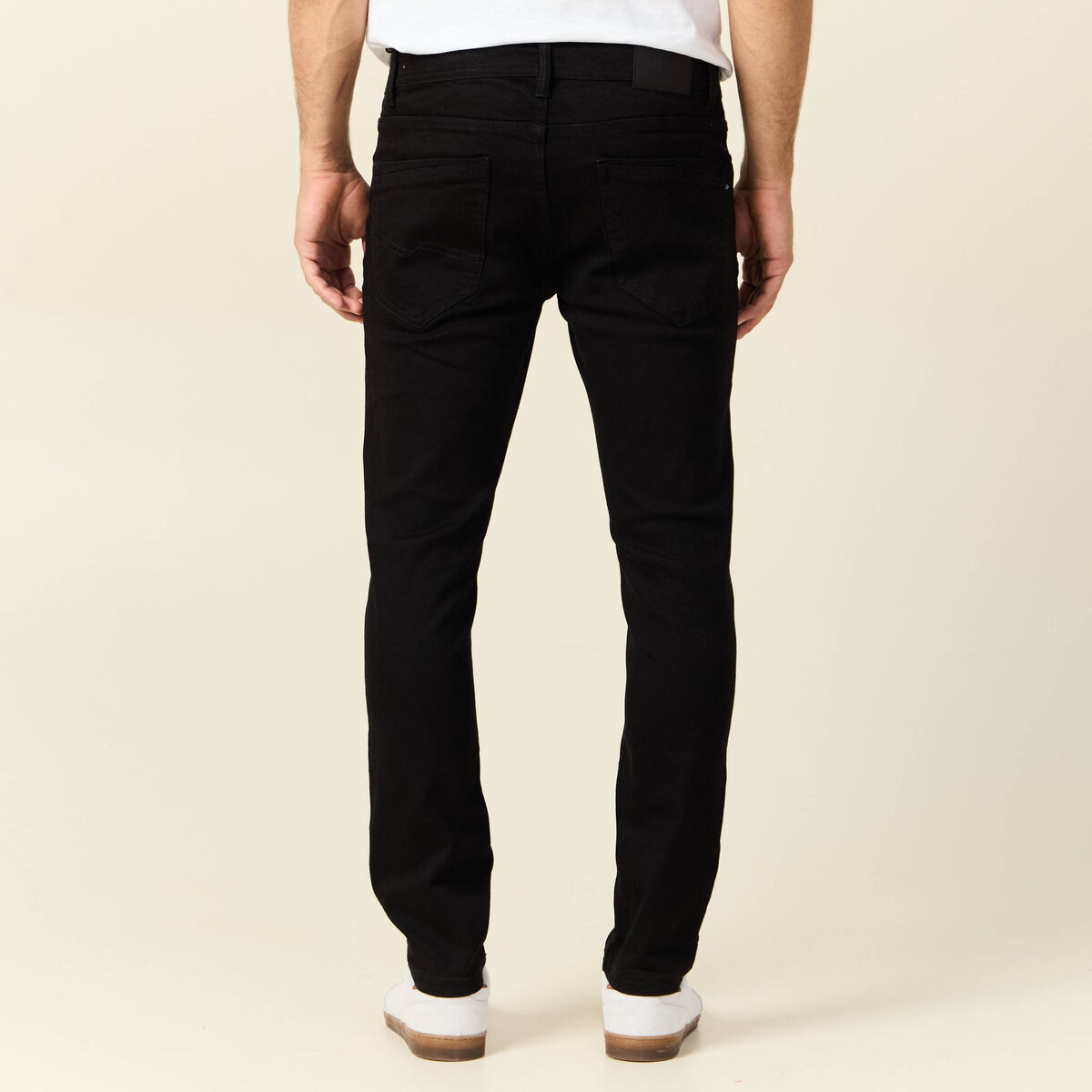Jeans slim longueur 30 denim noir homme