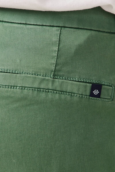 Pantalon chino Instinct vert femme