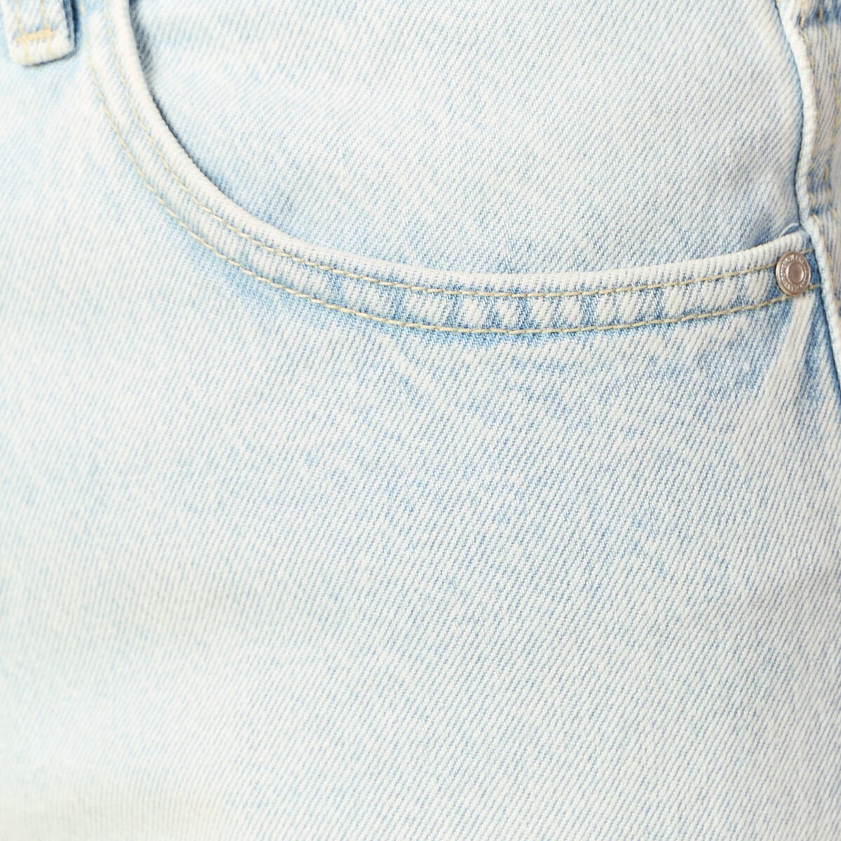 Jeans large 5 poches denim snow bleach homme