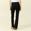 Jeans bootcut taille haute denim noir femme