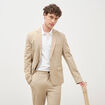 Veste blazer stretch beige homme