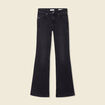 Jeans bootcut 5 poches denim gris femme