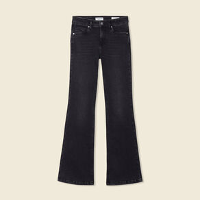 jeans bootcut 5 poches denim gris femme Jeans bootcut 5 poches denim gris femme